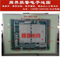 Professional order to do infrared-to-shoot electronic fencing perimeter alarm electronic map LED electronic simulation alarm map