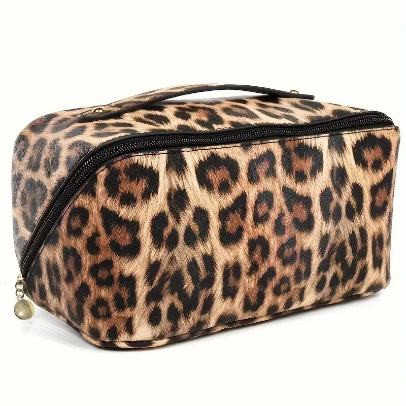 Amazon's Popular Leopard Print Cosmetic Bag, Large Capacity Cosmetic Storage Bag, Portable Travel Toiletry Bag Amazon's Popular Leopard Print Cosmetic Bag, Large Capacity Cosmetic Storage Bag, Portable Travel Toiletry Bag