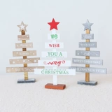 Рождественский деревянный креативный маленький треугольник, декор