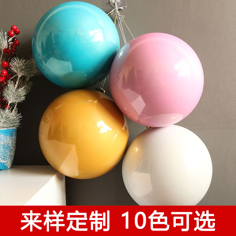 Customize the Christmas Carnivals Pearls Ball Pearls 12-50cm Bright Light Round Mall Arranged For Christmas Decorations Chandelier