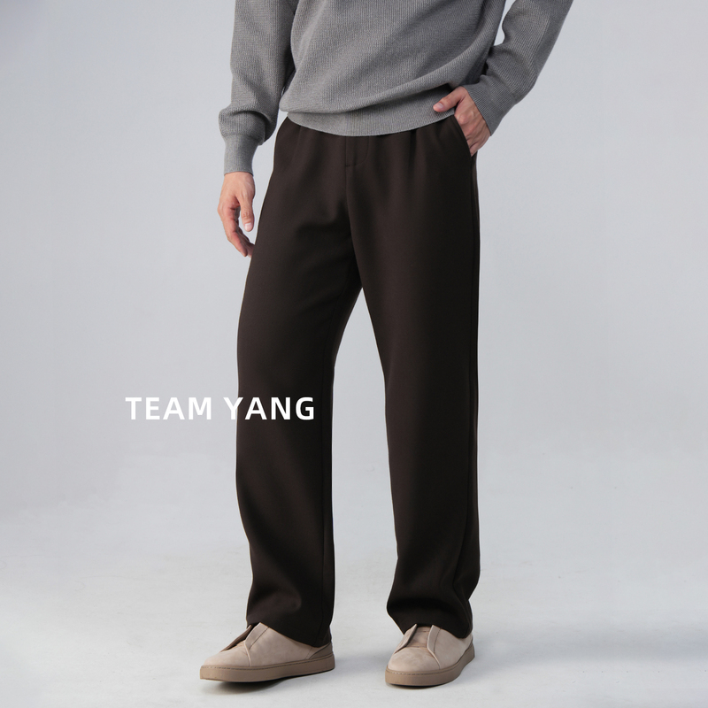 Team Yang's New Autum Style Tencel Wool Trousers Are Comfortable and Breathable Straight-Leg Pants Ty6D0176 Team Yang's New Autum Style Tencel Wool Trousers Are Comfortable and Breathable Straight-Leg Pants Ty6D0176