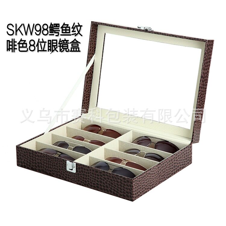 SKW98 Brown Crocodile Pattern 8 -bt Glasses_conew1