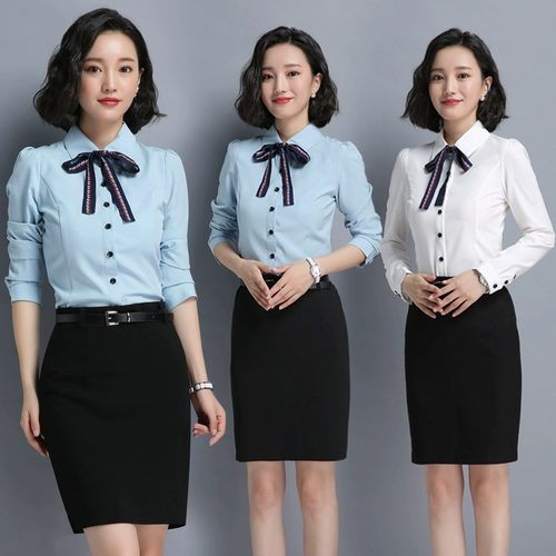 诗璐雅 Комплект, осенняя рубашка, модная юбка, униформа для работы