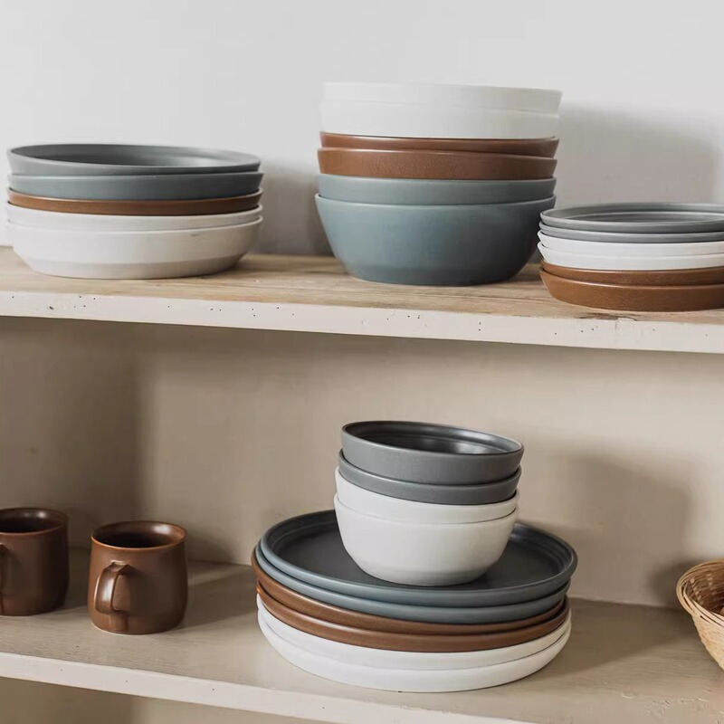 [Clearance] Kinto Fog Mist Series Ceramic Coffee Cups, Saucers, and Bowls
