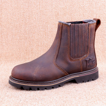 Foreign trade Chelsea first layer cowhide hiking shoes along the edge Goodyear stitching anti-skid oil resistant outdoor leisure work boots