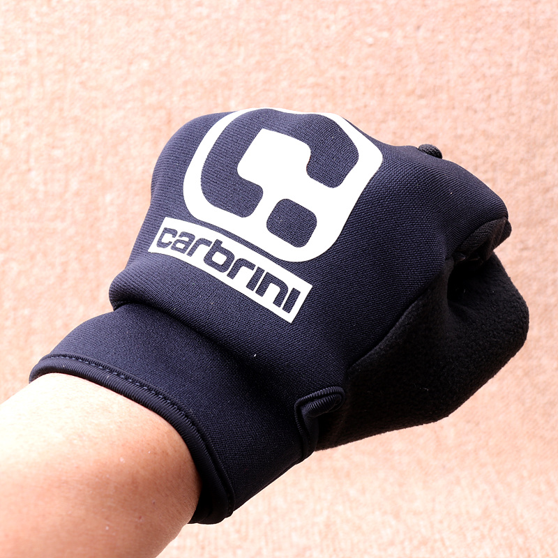 Foreign trade all-finger gloves men's winter sports running riding locomotive non-slip plus suede warm bike gloves all the time