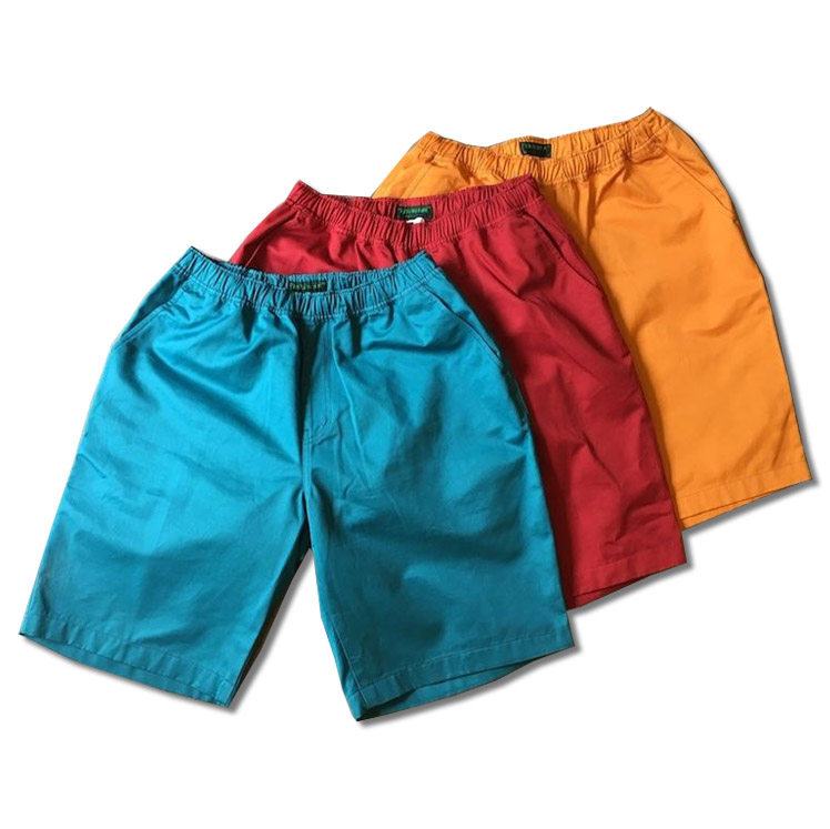American hard and long locomotive system thick solid cotton twill card with cloth draw rope tightness loose straight cylinder CHINO shorts