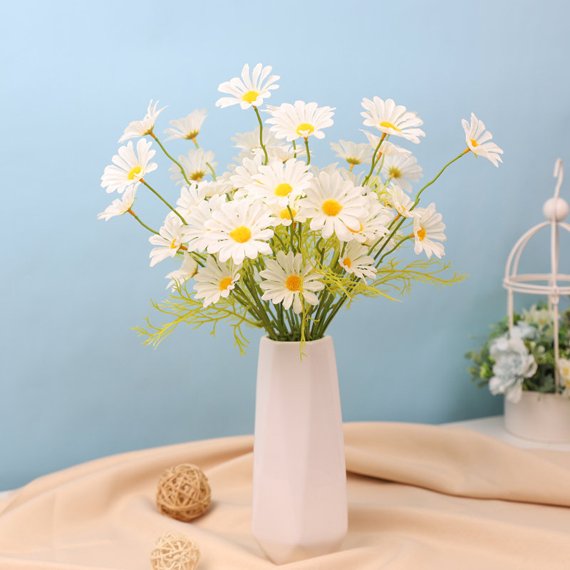 Chamomile simulation flower small daisy fake flower spring tour photo props home living room decoration flower silk flower ornaments