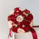 Red roses holding flowers simulated flowers bouquet of bride wedding wedding photos fake flowers bridesmaid wedding photo props