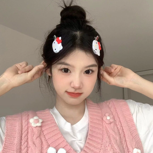Японская милая кошка и утяная кошка Hellokitty