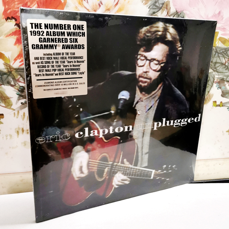 Spot Eric Clapton Unplugged No Plugged Live 2Vinyl Black Records 2LP