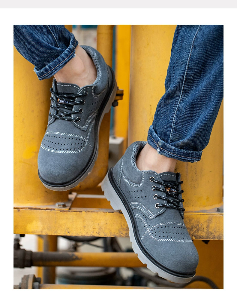 Labor protection shoes for men with steel plate in winter lightweight anti-odor steel toe anti-smash anti-puncture breathable old protection construction site work shoes