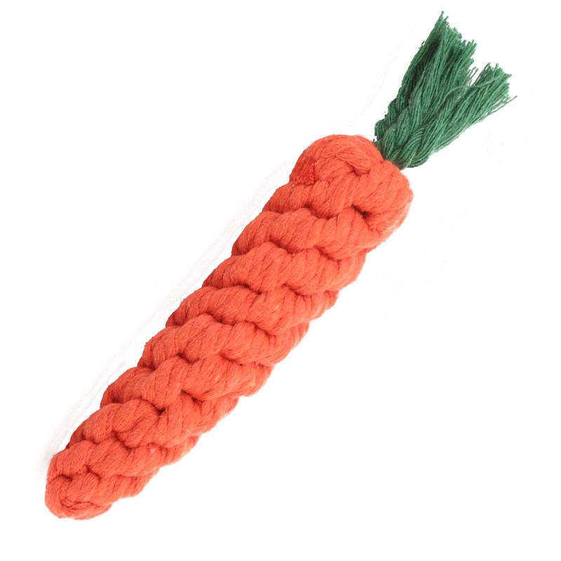 Bite rope carrot dog toy bite dog dog grinding toys large dog puppy gold toddy supplies