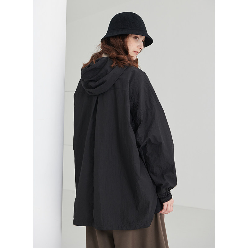 BEEKITE Original Design Portable Anti-UV Sunscreen Profile Short Windbreaker Anti-UV Thin Hooded Jacket