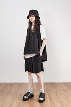 BEEKITE profile-shaped pleated creatpants waistcoat waistcoat waistcoat waistcoat with sleeveless waistcoat and summer retro 100 lap