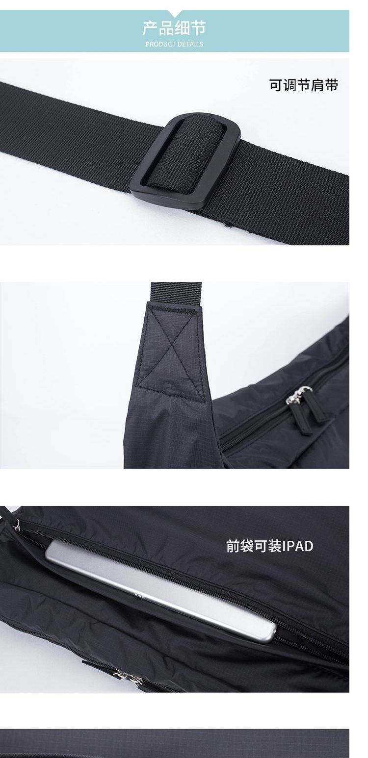 Nhà máy YONBEN / Yuanbenliang túi đeo vai nam Messenger túi nylon phiên bản Hàn Quốc của gói da gấp dung lượng lớn - Túi của con người túi gucci chính hãng