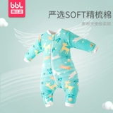 Чистый хлопок сгущенным детский спальный мешок осень и зимние марли отдельные ноги, чтобы удалить рукав, разгрузить детское стеганое одеяло