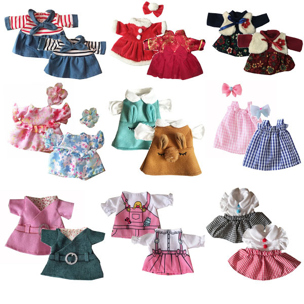 4  Sugar Rabbit Cotton Doll Dress Replacement Outfit Plush Bjd Doll Clothes Internet Celebrity Little Sheep
