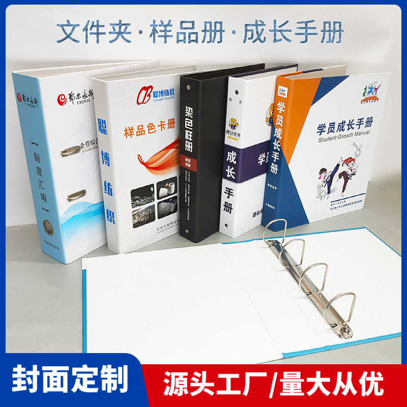 a4 Folder Custom Pattern Cover Printed Logo Punching Live Page Clip Information Archive Manual Sample Book-Taobao