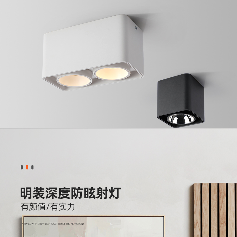 Min Loaded Spotlight light fitting ceiling lamp cylinder light suction top free suspended ceiling without main lamp No suspension hanging style ceiling high colour anti-glare