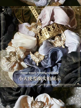 Floral-Inspired Hair Ties, High-End Scrunchies for Women, Ponytail Holders, Simple and Elegant Hair Accessories