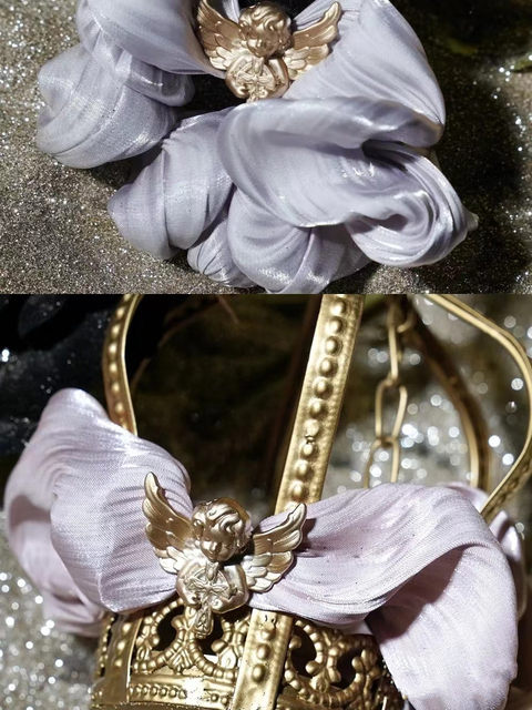 Floral-Inspired Hair Ties, High-End Scrunchies for Women, Ponytail Holders, Simple and Elegant Hair Accessories