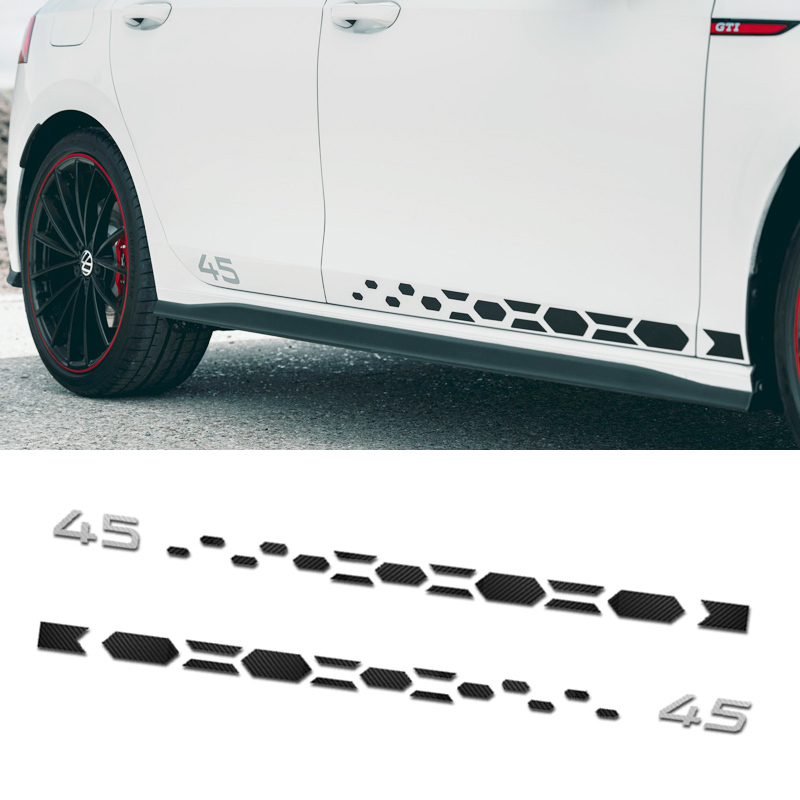 Golf 8 Gti Clubsport 45Th Anniversary Edition Body Side Front Door Decoration Modification Car Sticker Decals