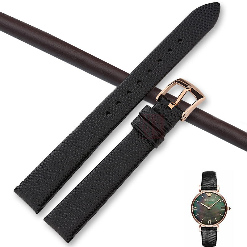 Armani Genuine Leather Strap for Women with Ar11060/80011/11091/1989/9042L/1911 14mm
