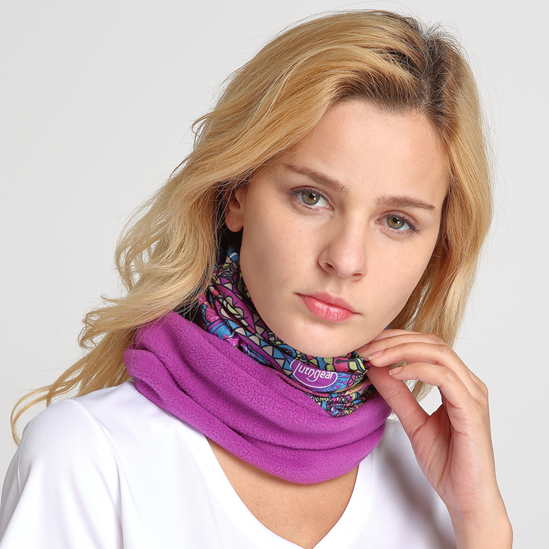 TUTN Tutn thickened fleece headscarf men and women outdoor cycling running mountaineering multi-function magic warm collar cover