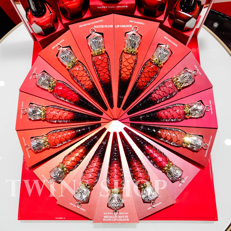 Spot Christian Louboutin Luo Radish Din New Lip Glazed CL Metal Matt 009F006F 001F