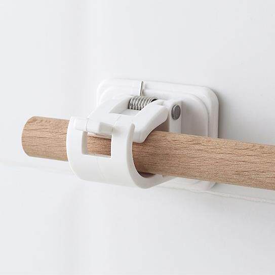 KM Mao towel rack crossbar hanging clip bath blinds glued hook stick-like stick-like clip-free window curtain rod holder