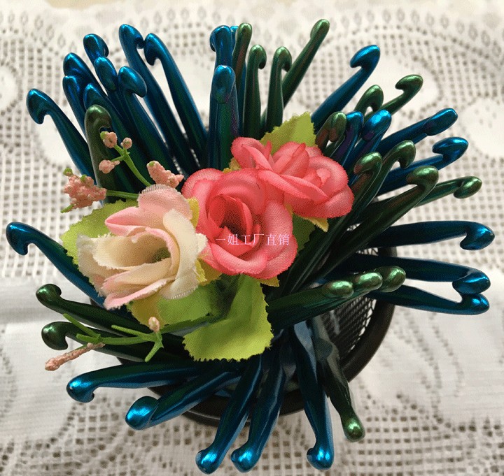 3 0-7 0mm large crochet plastic crochet aluminum alloy single head crochet tool metal crochet tool