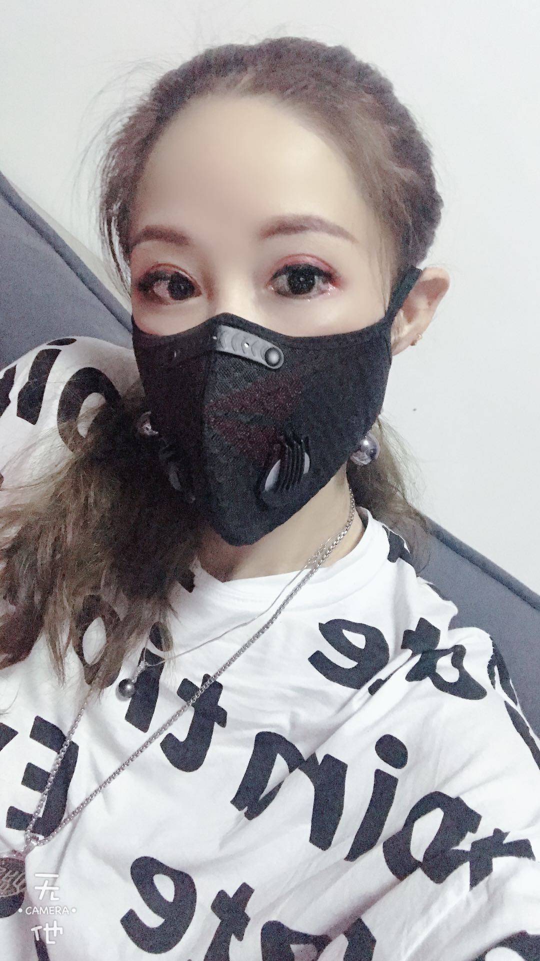 Adjustable large eye small nose collection chin slim face with protective diving mask head hood face hood protective mask-Taobao