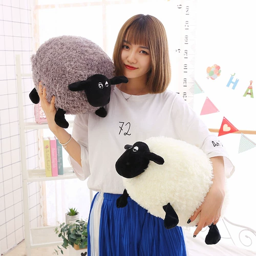 Шерстяная плюшевая детская игрушка для влюбленных, тряпичная кукла, популярно в интернете, овечка, подарок на день рождения