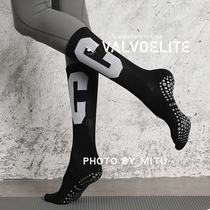 VALVOELITE Spring and Autumn Yoga Sox New Anti-Sliding Pilates Professional Heating and Ful Cotton Calf Sports Stockings