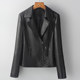 Imported lambskin motorcycle jacket 2022 spring, autumn and winter genuine leather jacket for women sheepskin slim jacket