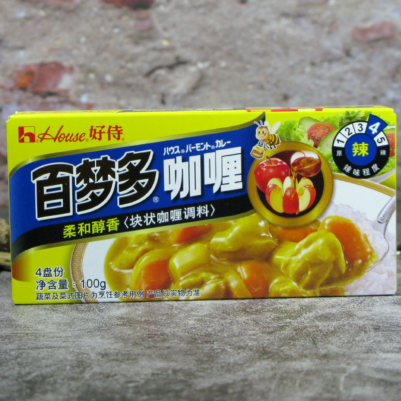 Good waiter 100 Dreams curry 100g spicy Japanese style quick food curry block made of beef curry sauce