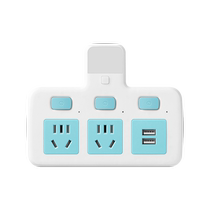 Multifunctional socket converter one to two to three multi-hole usb plug-in row home wireless plug extension with night light