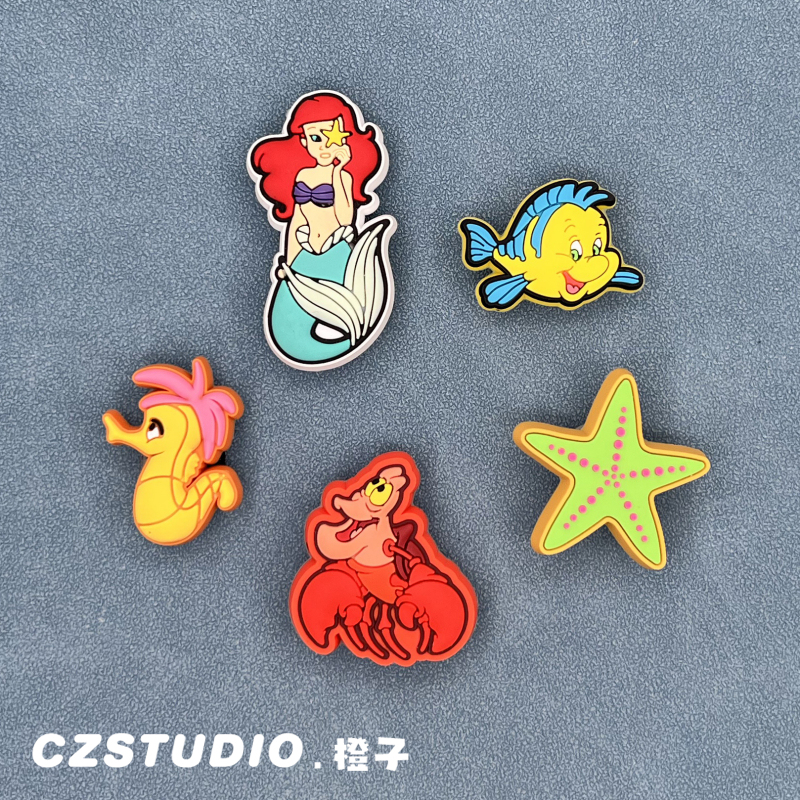 Crocs Shoe Accessories Shoe Charms Suitable for Crocs Shoes Decoration Accessories Cartoon DIY 3D Shoe Charms Ocean Mermaid Crocs Shoe Accessories Shoe Charms Suitable for Crocs Shoes Decoration Accessories Cartoon DIY 3D Shoe Charms Ocean Mermaid