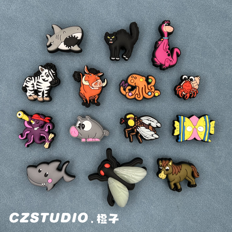 Crocs Shoe Accessories Shoe Charms Suitable for Crocs Shoes Decorative Accessories Fun Cartoon 3D Sea Animal Shark Crocs Shoe Accessories Shoe Charms Suitable for Crocs Shoes Decorative Accessories Fun Cartoon 3D Sea Animal Shark