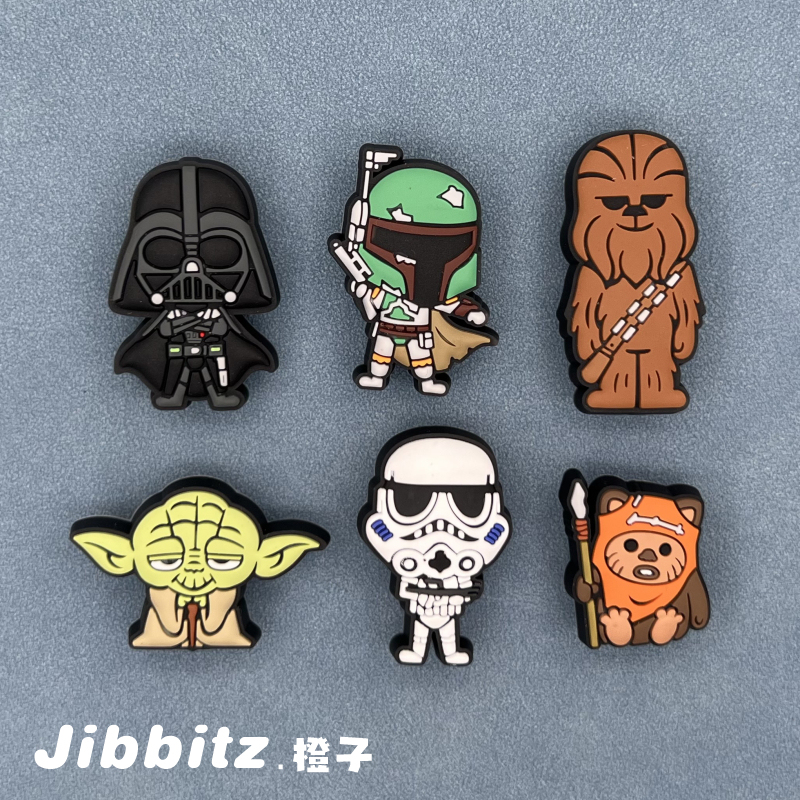 New Shoe Charms for Crocs Shoes, Cartoon Decoration Accessories, Star Wars New Shoe Charms for Crocs Shoes, Cartoon Decoration Accessories, Star Wars