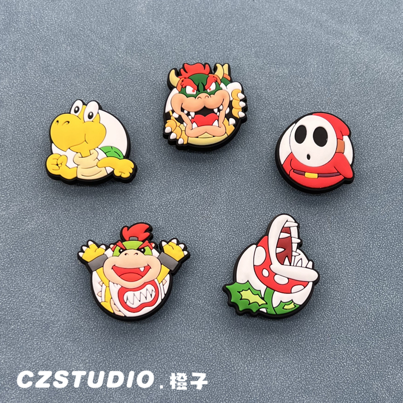 Crocs Shoe Charms Accessories Compatible with Crocs Shoes, 3D Decorative Shoe Decorations for Men, Cartoon Mario Set Crocs Shoe Charms Accessories Compatible with Crocs Shoes, 3D Decorative Shoe Decorations for Men, Cartoon Mario Set