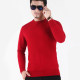 Casual men's round neck cashmere sweater, large size warm sweater, close-fitting bottoming sweater, all-match business in autumn and winter