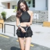 Mùa xuân nóng bỏng phù hợp với phụ nữ váy bảo thủ chia bikini thép tấm phẳng góc thu thập ngực lớn ngực nhỏ áo tắm - Bộ đồ bơi hai mảnh