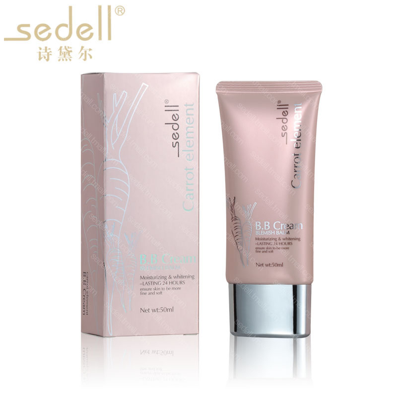 sedell诗黛尔 红萝卜素bb霜50g 水润美白健康防晒 裸妆遮瑕强控油