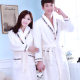 Nightgown couple pajamas female autumn and winter thickened flannel long morning robe bathrobe men's coral fleece spring and autumn home service