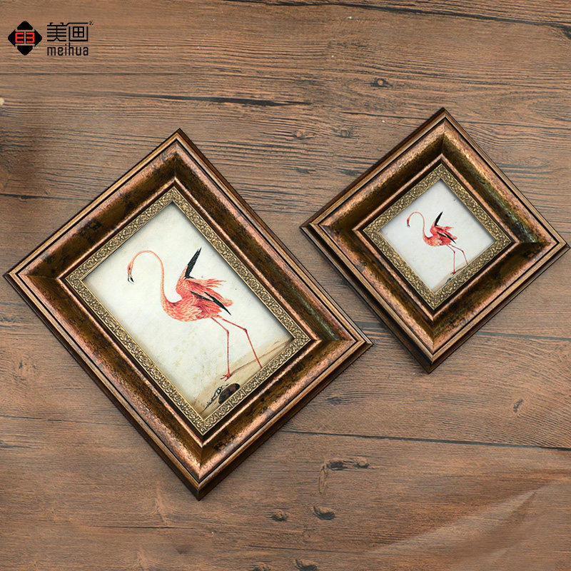American painting European and American French photo frame table flamingo 6 7 8 10 inch IKEA combination picture frame hanging wall customization
