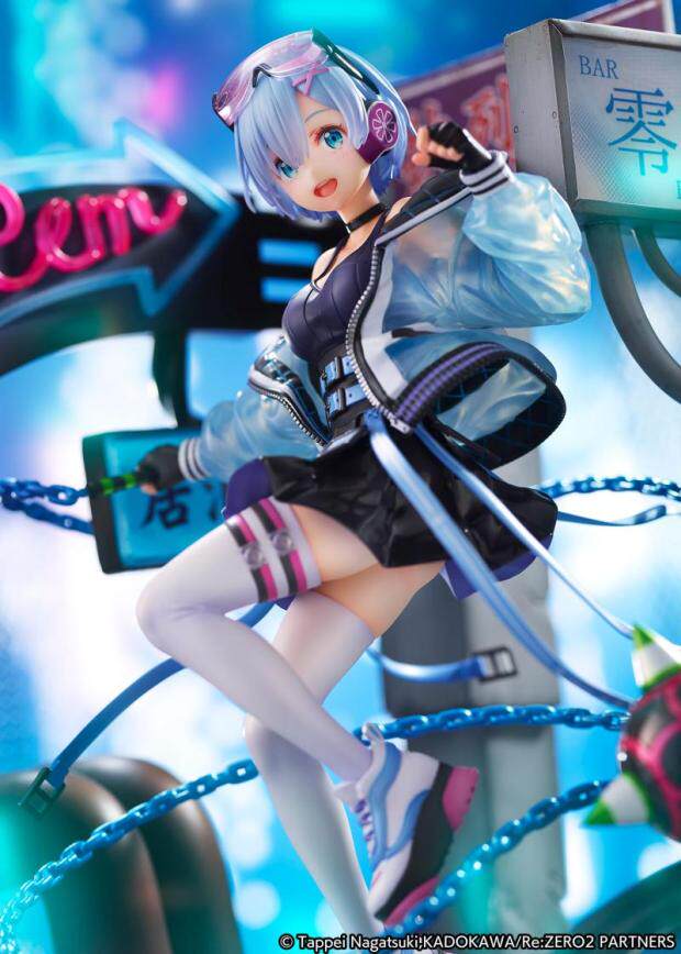SSF 1/7 《Re:0》Rem Neon City Ver. Painted Figure Anime Girl