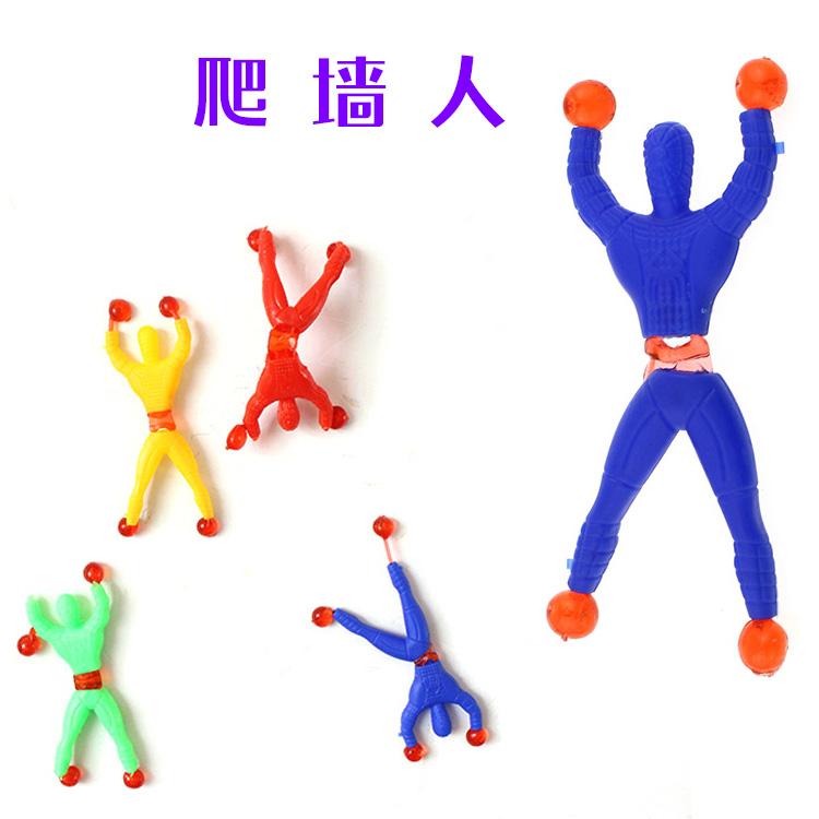 Children's toys climbing wall spider man sticky spider man creative whole person toys climbing wall Superman climbing wall gift wholesale