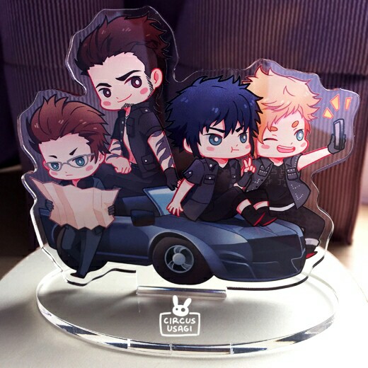 Double-layer custom-made transparent acrylic keychain mobile phone holder character ornaments all kinds of pendants stand